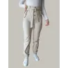 Beige Trousers with Buttons  - 1