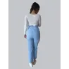 High-Waisted Jeans with Pleats  - 2