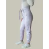 Straight Stretch Mauve Pants  - 3