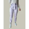 Straight Stretch Mauve Pants  - 4