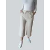 Beige Capri with Pockets  - 1