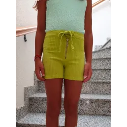 Pantalón Corto Niña Pistacho  - 1