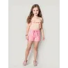 Girls' Pink Elastic Shorts  - 4