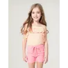 Girls' Pink Elastic Shorts  - 5