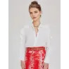 Embroidered Ruffle Shirt  - 4