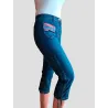 Heart Pocket Capri Jeans Women side view capri denim ruched side | Capri jeans | Buscarmoda