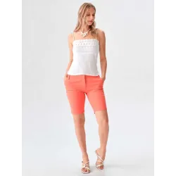 Pantalón Corto Denim Elástico  - 2