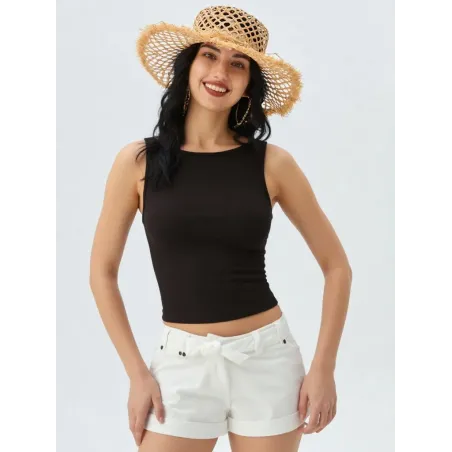 Short Blanco de Algodón  - 2