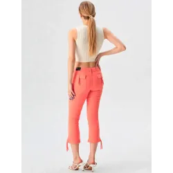 Pantalón Naranja de Satén  - 2
