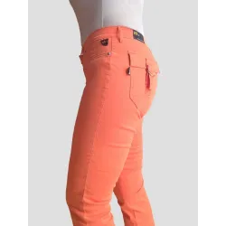 Pantalón Naranja de Satén  - 4