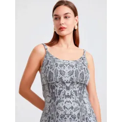 Snake Print Dress  - 1