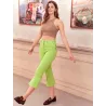 Pantalón Pirata Verde Lima  - 1