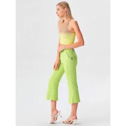 Pantalón Pirata Verde Lima  - 3