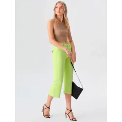 Pantalón Pirata Verde Lima  - 5