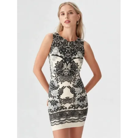 Vestido Estampado Barroco  - 4