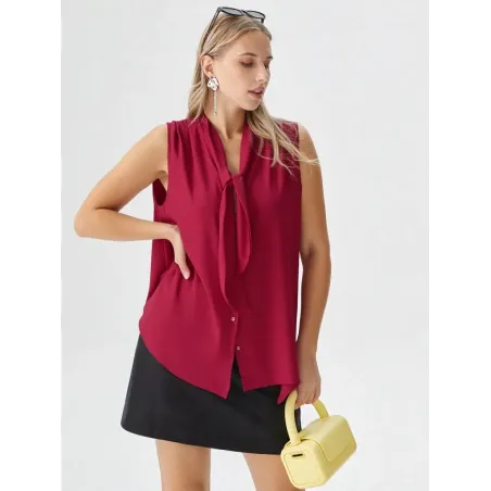 Camisa Enlazada al Cuello  - 4