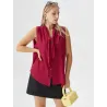 Camisa Enlazada al Cuello  - 4