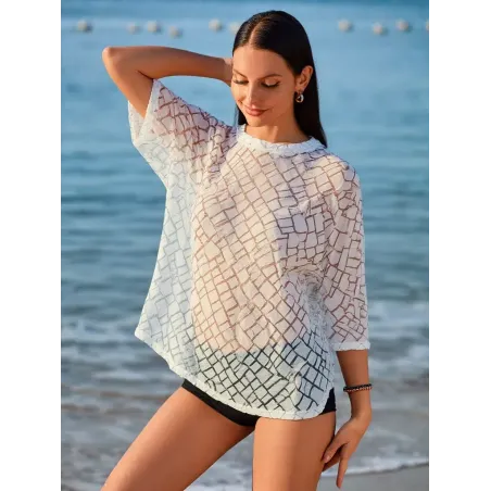 Top Blanco Semitransparente  - 3