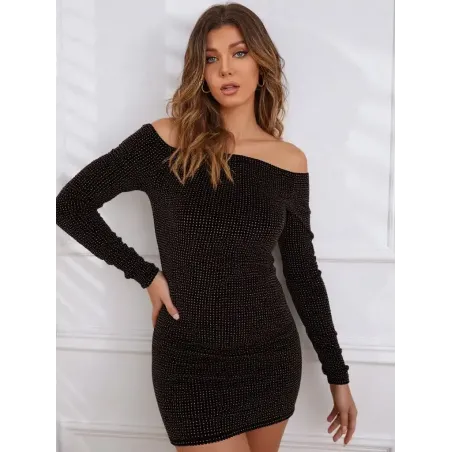 Vestido Corto Escote Barca  - 4