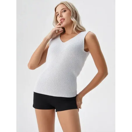 White Strappy Sweater  - 3