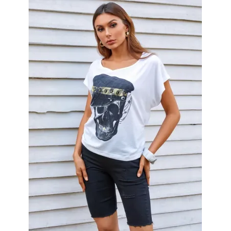 Camiseta Blanca Manga Corta  - 1