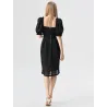 Black pleated midi skirt  - 2