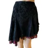 Black and Burgundy Mini Skirt  - 3