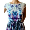 Printed fabric detail white printed short dress | Short dresses | Buscarmoda