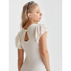 Asymmetric Beach Short Dress  - 2