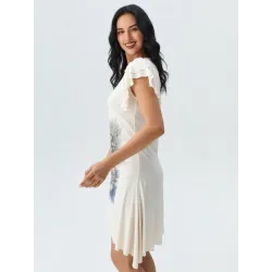 Asymmetric Beach Short Dress  - 4