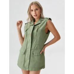 Chaleco safari color caqui  - 2