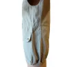 Chaleco beige de algodón mujer  - 5