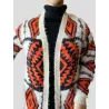 Multicolour Geometric Cardigan  - 3