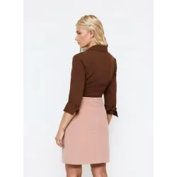 Falda Pana Rosa Cintura Alta  - 2