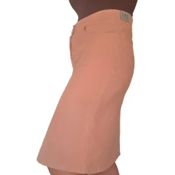 Dusty Pink Corduroy Skirt  - 3