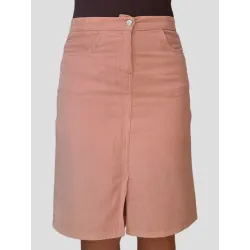 Dusty Pink Corduroy Skirt  - 5