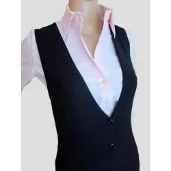 Black Knit V-Neck Dress sweater fabric | Dresses | BUSCARMODA