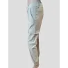 Pantalón Cargo Beige Elástico  - 1