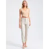 Pantalón Cargo Beige Elástico  - 4
