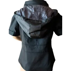 Short Cross Jacket Woman Elegant lined packable hood | JACKETS | BUSCARMODA