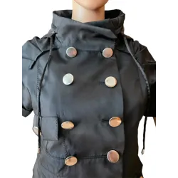 Chaqueta corta cruzada mujer elegante cuello convertible  | CHAQUETAS | BUSCARMODA
