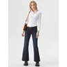 Pantalón Campana Táctico Negro con bolsillo lateral ZipperFit y sarga elástica