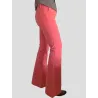 Cotton Flared Orange Trousers – Wide Leg Stretch Denim wide flared leg | TROUSERS | BUSCARMODA