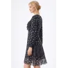 Women's short flowy dress, side view, layered skirt, flowing chiffon | Short dresses | Search fashion