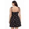 Vestido corto floral mujer vista trasera espalda abierta tirantes regulables | Vestidos cortos | Buscarmoda