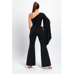 Mono capa escote griego espalda completa| Monos largos | Buscarmoda