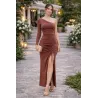 Vestido Asimétrico Drapeado Fiesta elegante y sofisticado