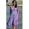 Paisley floral midi dress with elbow-length sleeve | Midi dresses | Buscarmoda