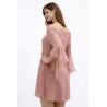 Elegant chiffon short dress flowing design back view | Short dresses | Buscarmoda