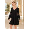 black mini elegant dress front view | Short dresses | Buscarmoda